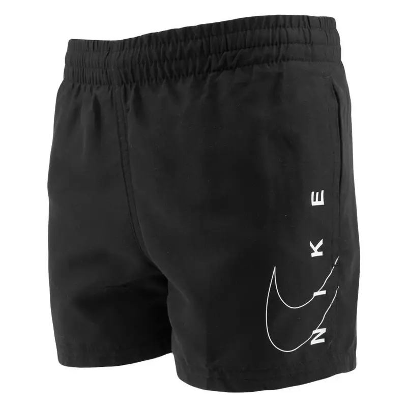 Short Ragazzi Nike Split Logo Lap 4" Volley Nero | Nike