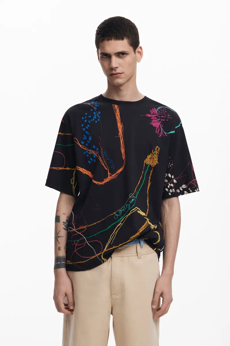 Desigual T-shirt Nero 2067441