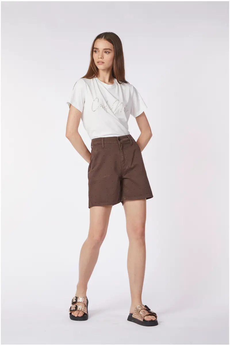 shorts in bull denim tinto capo espresso 38