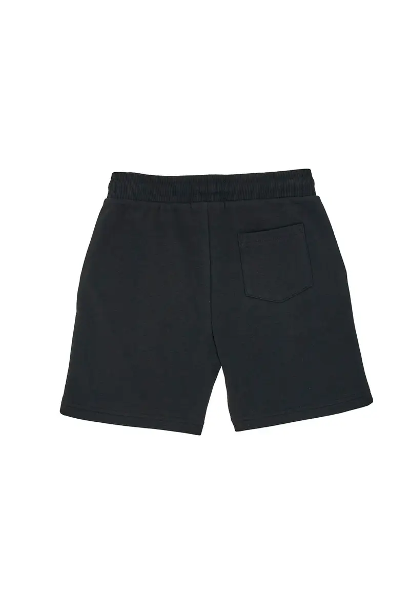 Shorts Tuta Neri con Logo Ricamato Pitt Kids PT-B-SP-05015 miniatura 2