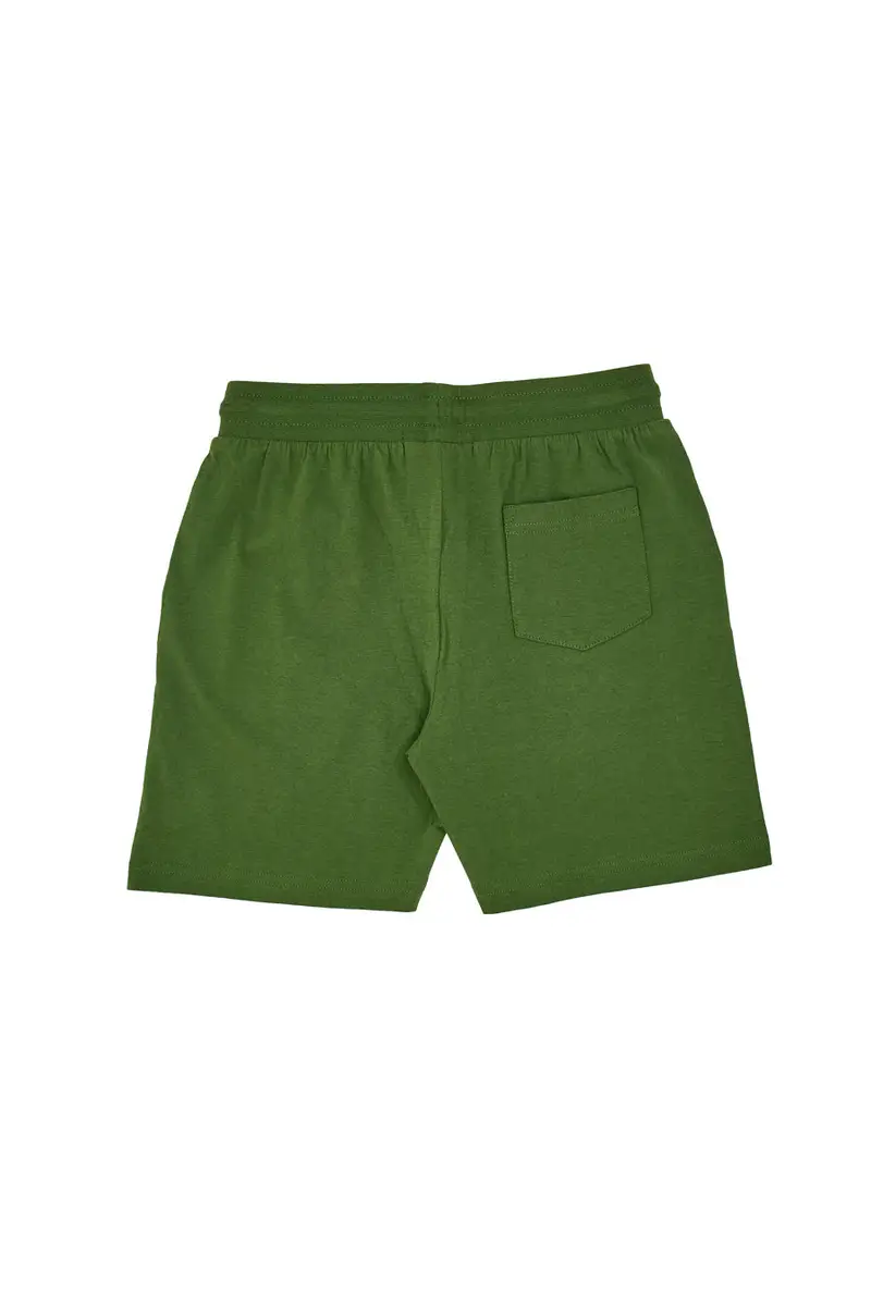 Shorts Tuta Verdi con Logo Ricamato Pitt Kids PT-B-SP-05005 miniatura 2