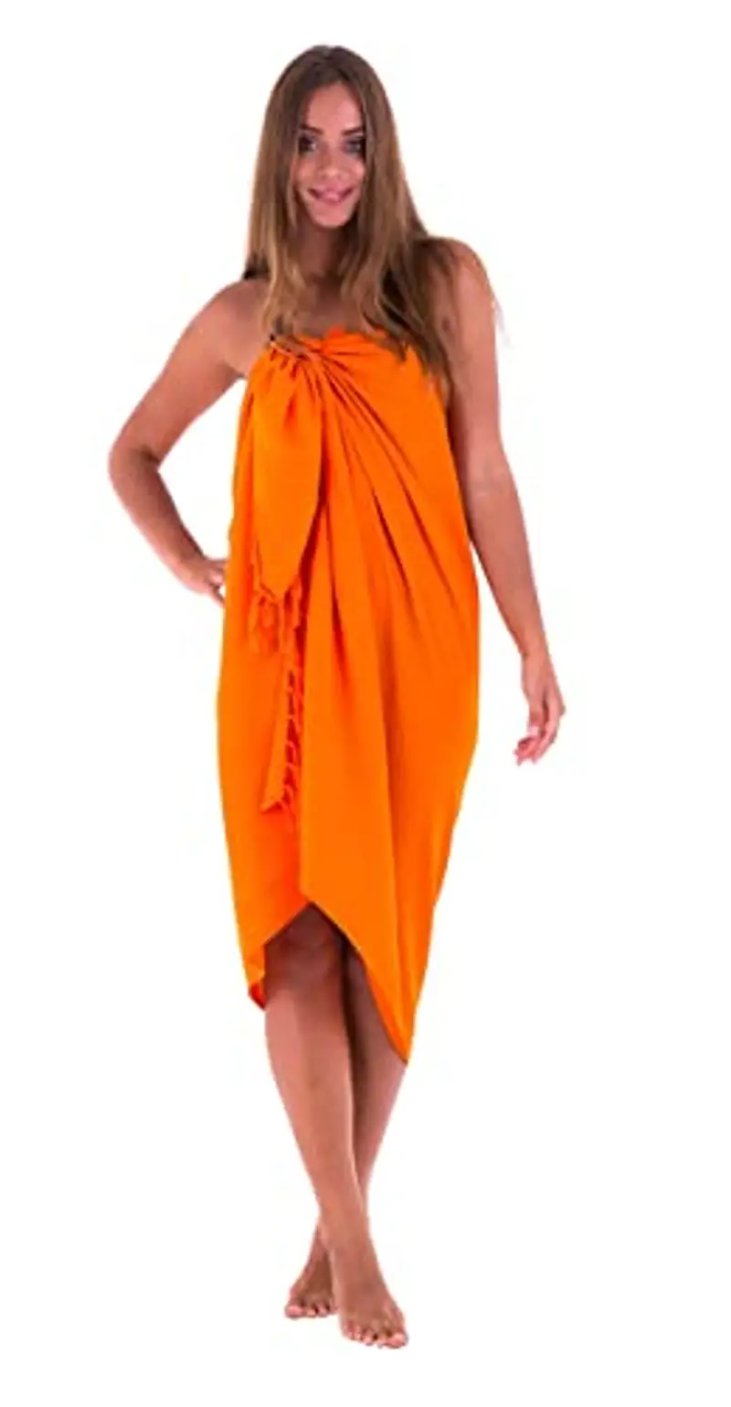 SHU-SHI - Pareo/Prendisole - Donna - Taglia Unica - Arancione miniatura 3