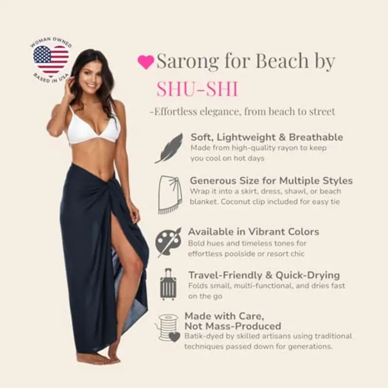 SHU-SHI - Pareo/Prendisole - Donna - Taglia Unica - Blu Notte miniatura 2