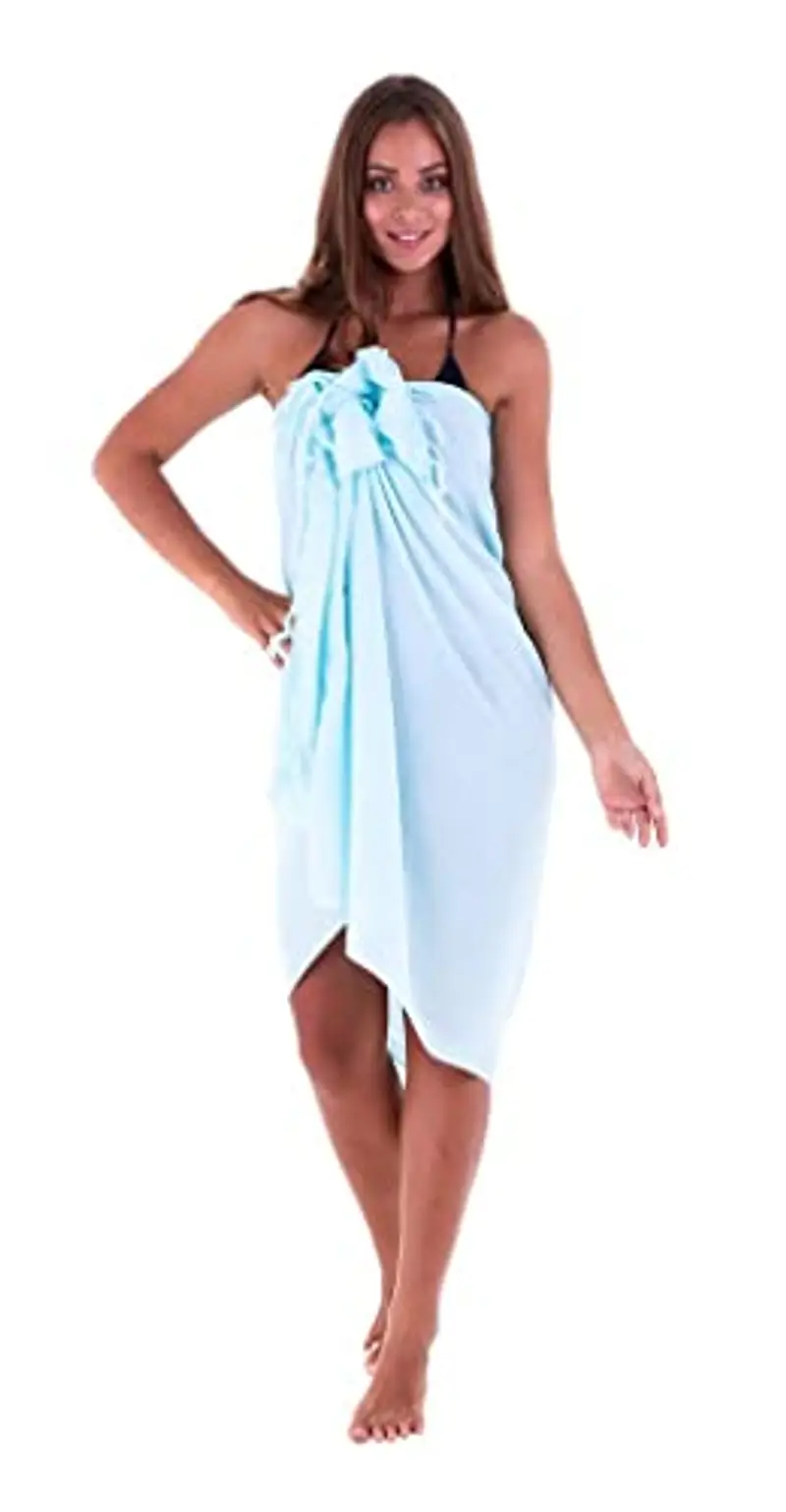 SHU-SHI - Pareo/Prendisole - Donna - Taglia Unica - Celeste miniatura 3