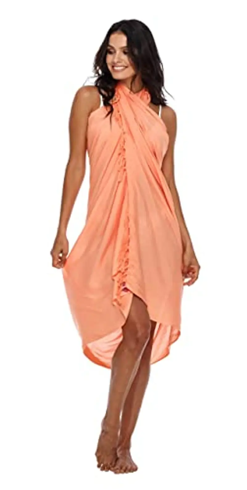 SHU-SHI - Pareo/Prendisole - Donna - Taglia Unica - Corallo miniatura 3