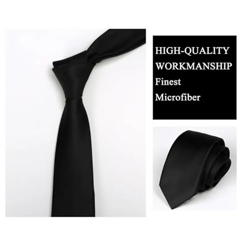 SHUBEIEUMI Cravatta Uomo Elegante 6 CM Cravatta Sottile Stretta Slim Cravatta Uomo Accuratamente Realizzata e Rifinita miniatura 3