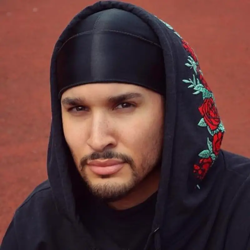 Shyne Silky Durag - Nero | Perfetto per Waves, Trecce e Locs | Premium Silk Du Rags per Uomini e Donne | Coda Larga e Lunga | Raso Ultra Morbido e Senza Pieghe | Black-Owned Business miniatura 3