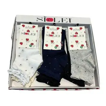 Calzino corto donna in cotone elasticizzato Sielei PU01 (1 PAIO)