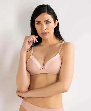 Reggiseno imbottito senza ferretto in micro operata e pizzo SieLei Darling 1876