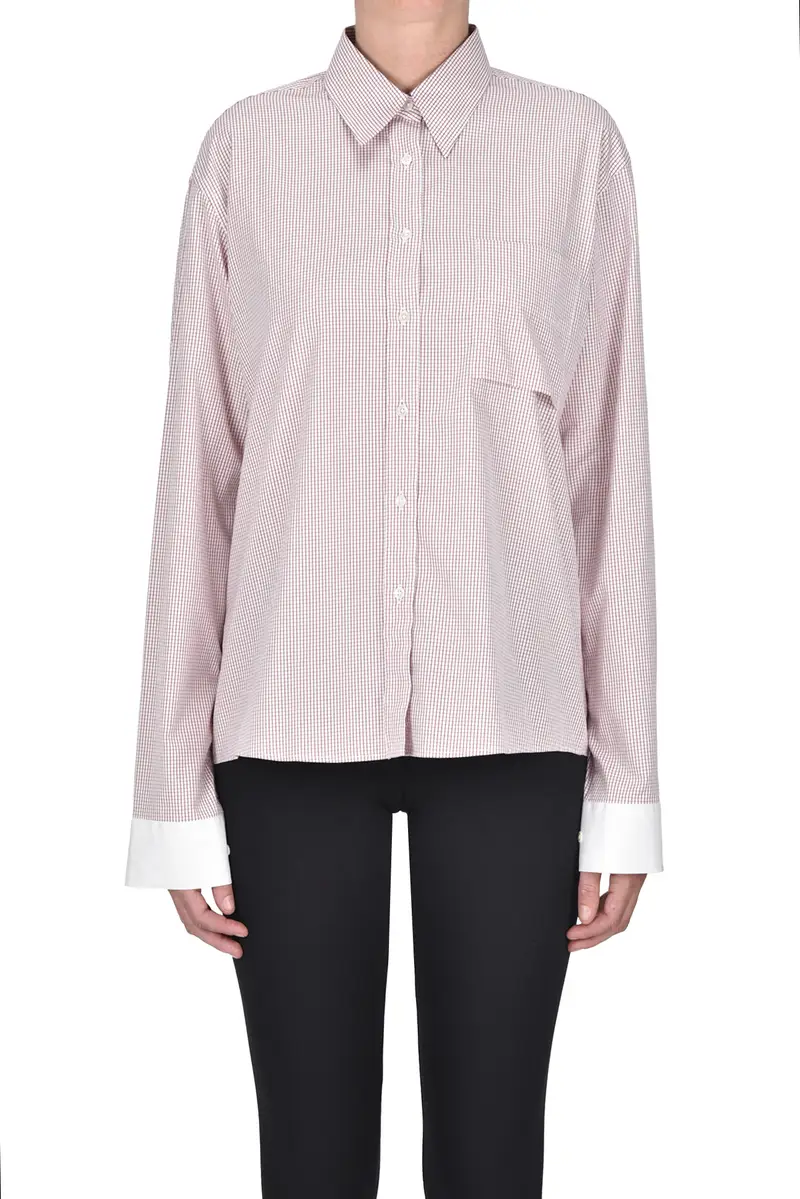 Camicia stampa micro check