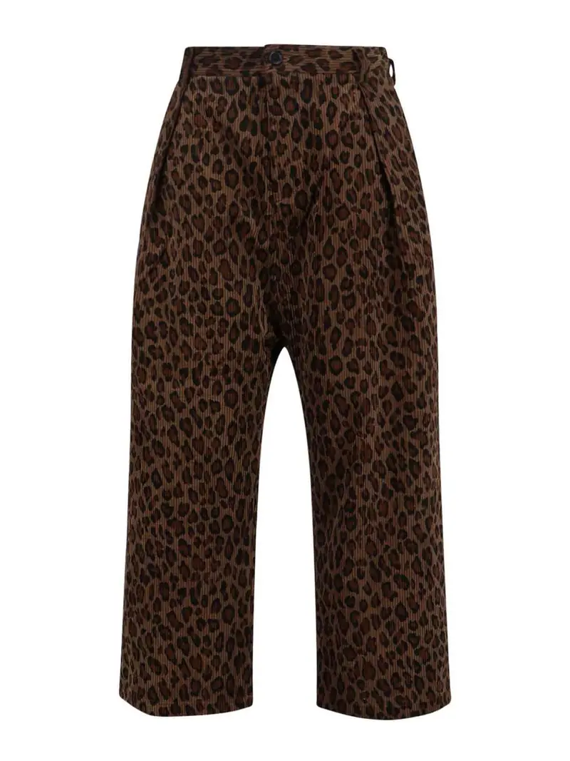 Pantaloni Ampi Marrone