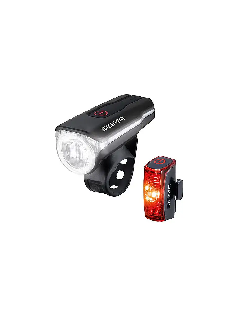 Set luci per bicicletta Aura 60 USB / SIGMA® Infinity nero