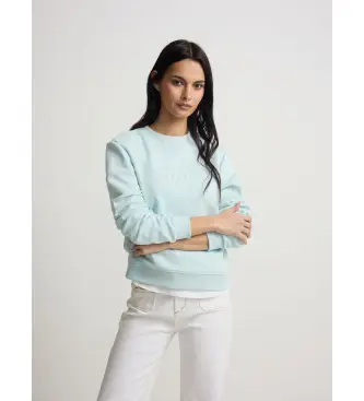 per donna S262011102141 Felpa blu classica (M), Casual, Cotone