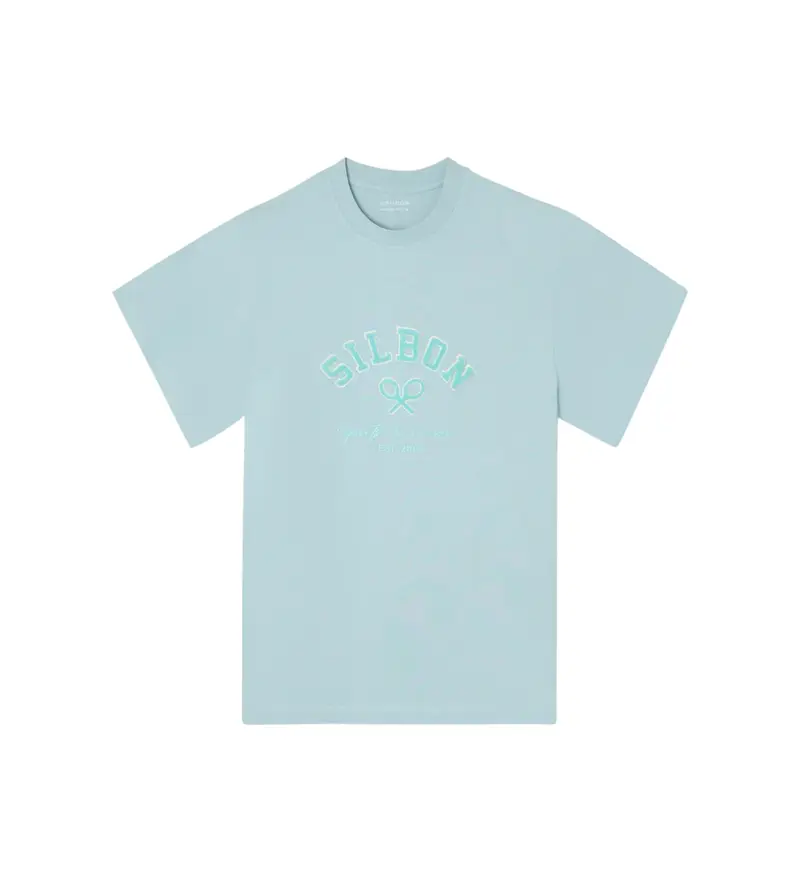 per uomo 133726 Maglietta per il tempo libero turchese dalla vestibilità comoda (S), Casual, Cotone, Manica corta