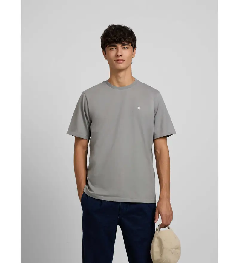 per uomo 133731 Maglietta grigia Born Free (S), Casual, Grigio, Cotone