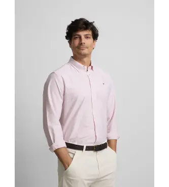 per uomo S261020508298 camicia sportiva rosa oxford (S), Casual, Cotone, Manica lunga