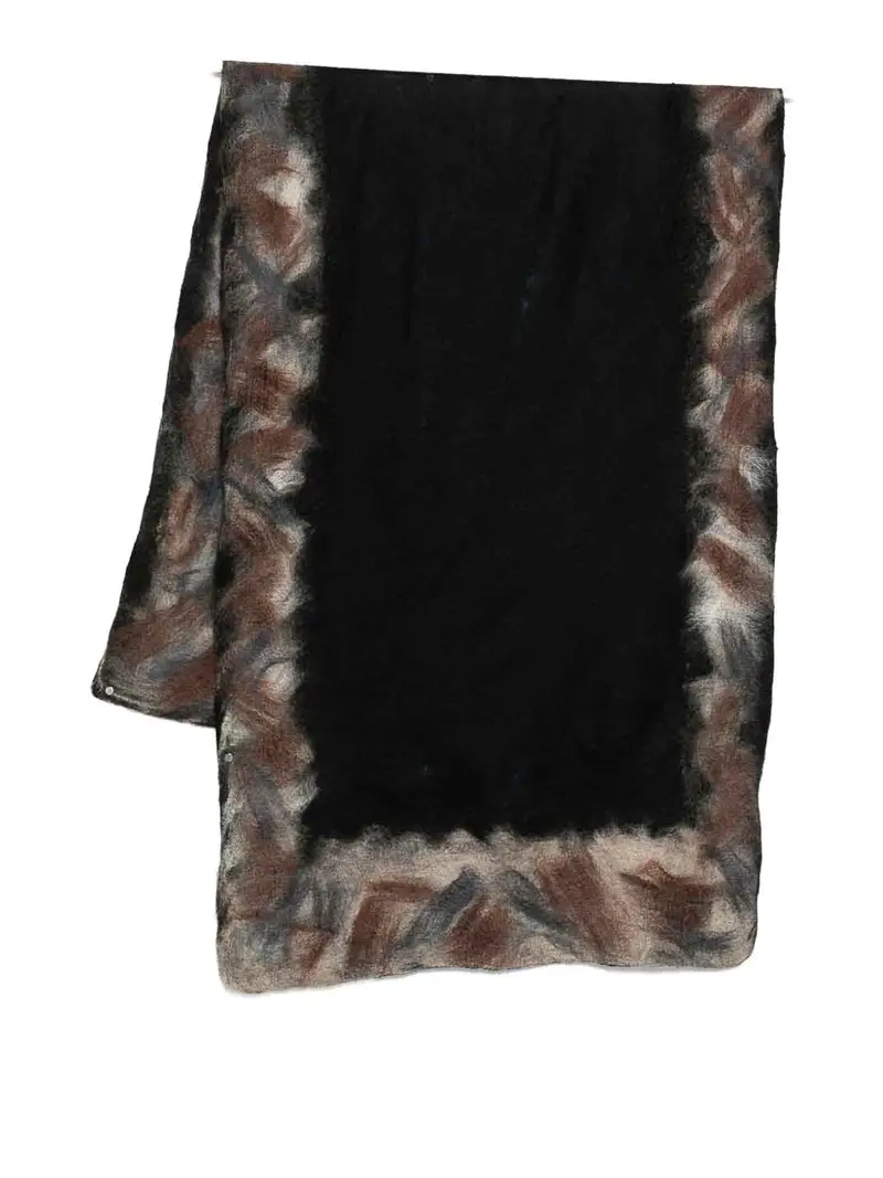 Sciarpa In Cashmere E Seta Blu