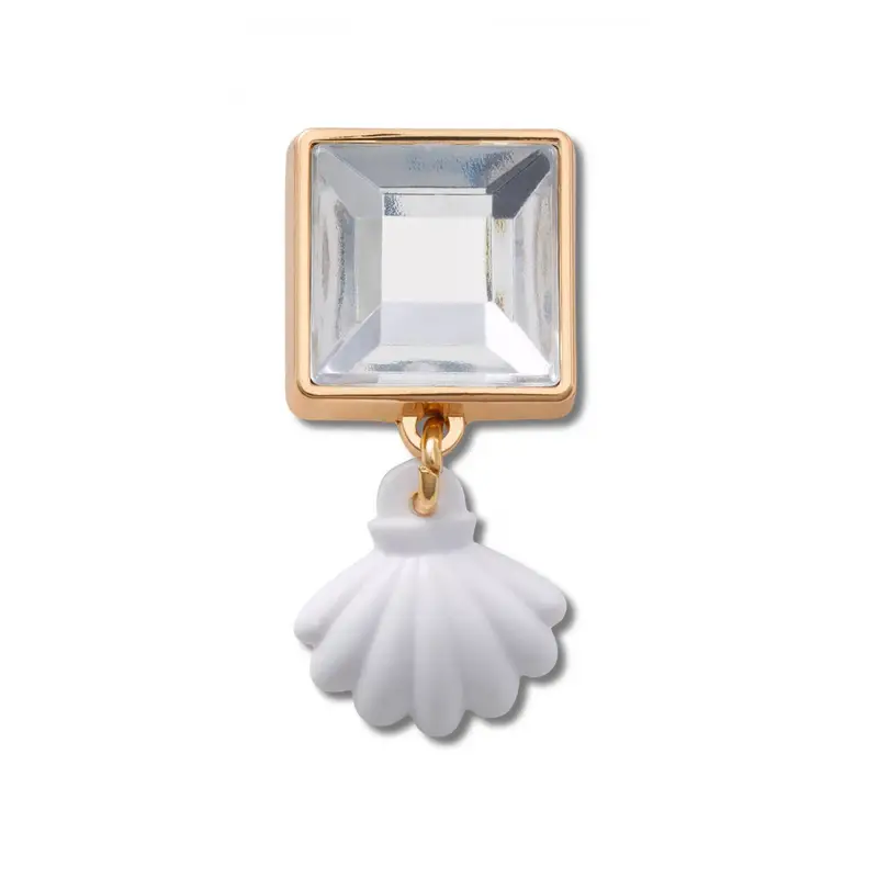 Silver seashell dangle