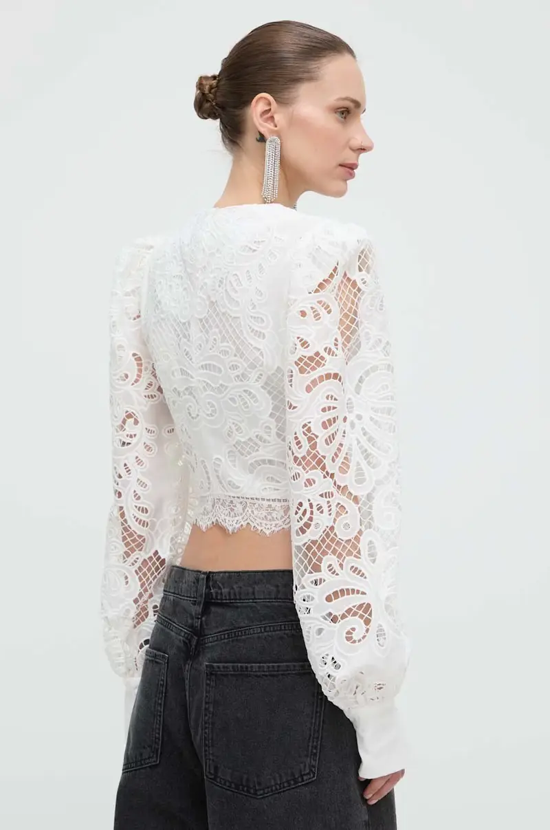 camicetta donna colore bianco miniatura 3