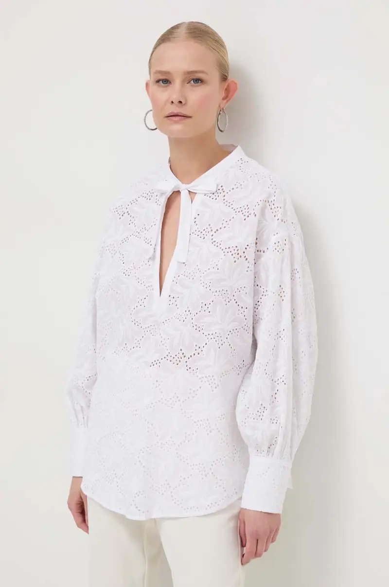 camicetta in cotone donna colore bianco