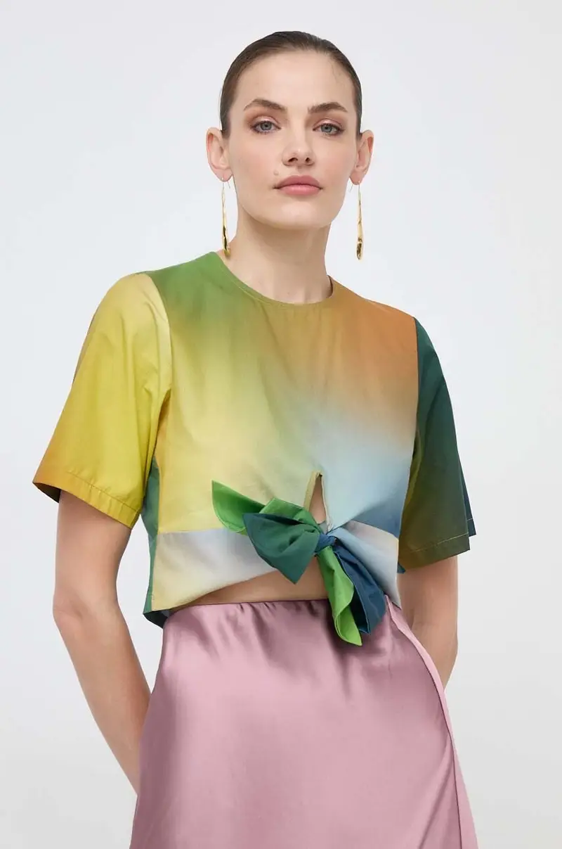 camicetta in cotone donna Multicolore