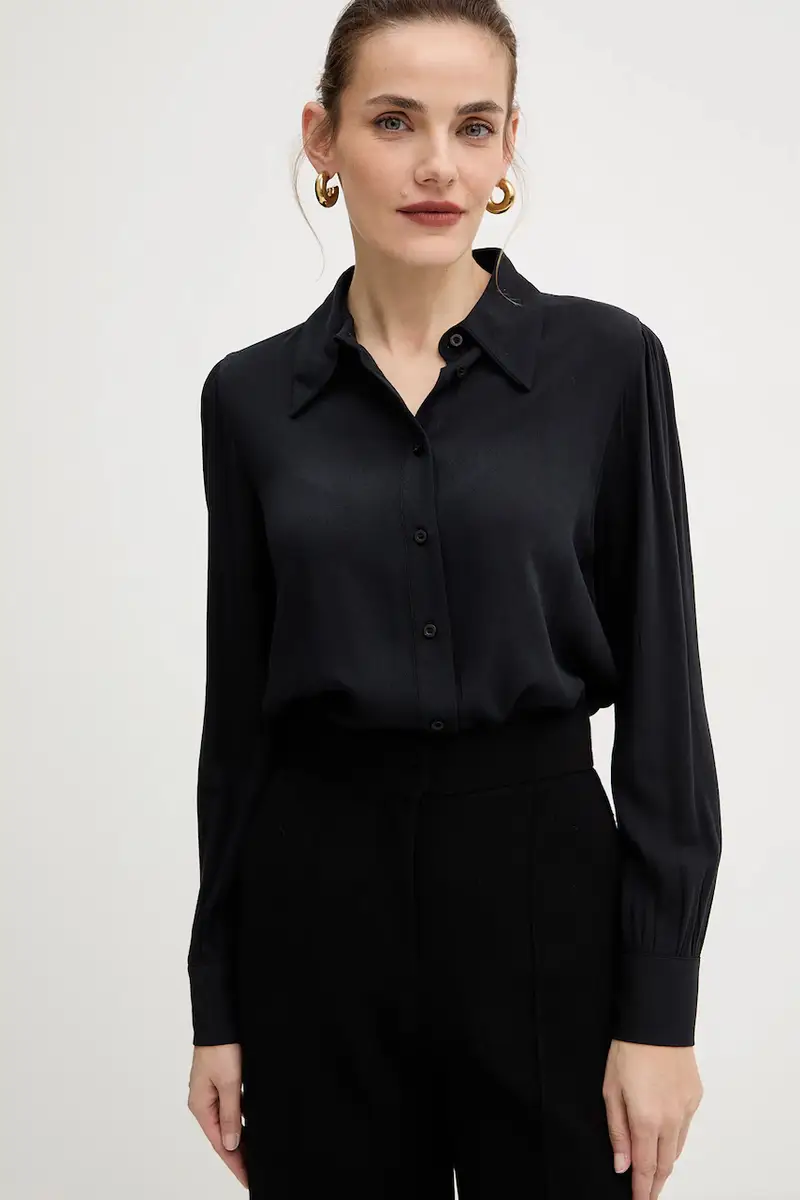 camicia BEKUY donna colore nero GPA25005CA miniatura 4