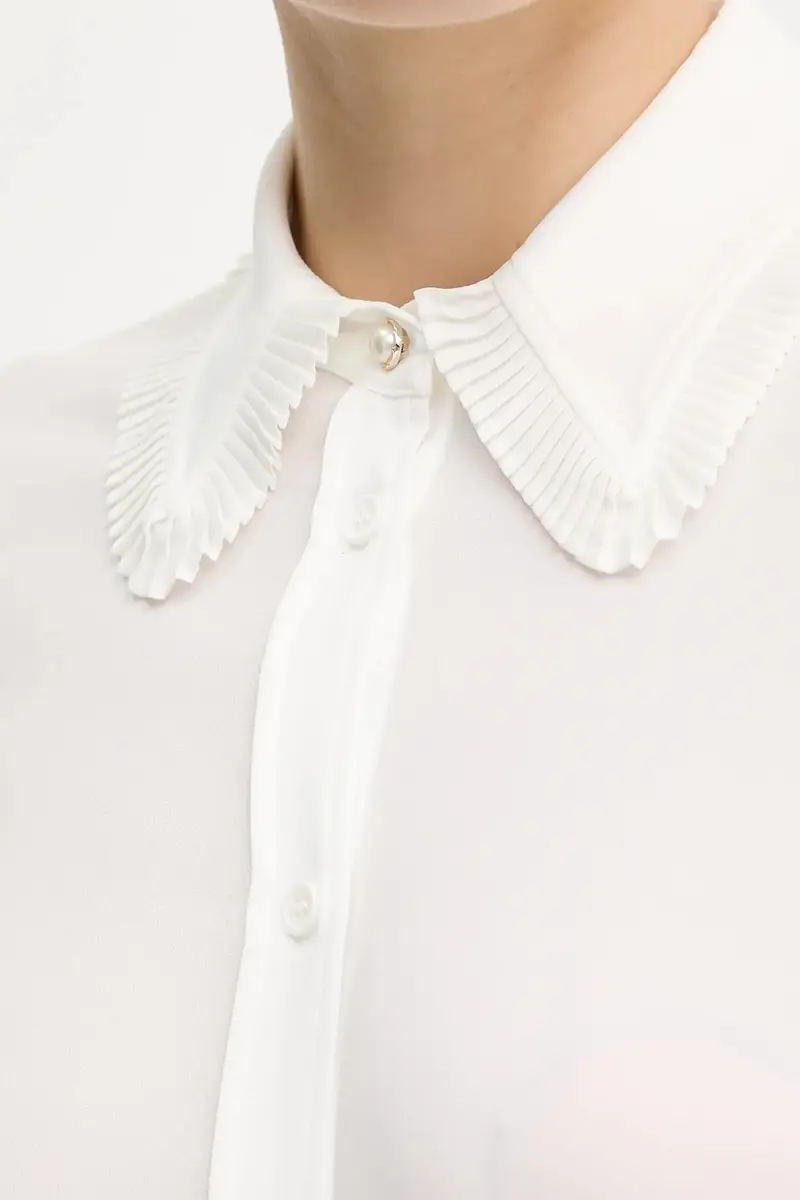 camicia BISSIGA donna colore bianco GPA25134CA miniatura 5