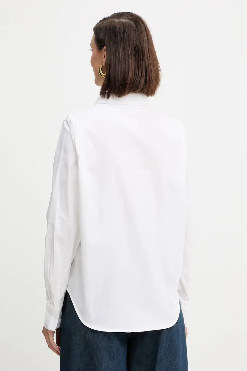 camicia in cotone SEDOG donna colore bianco GPA25074CA miniatura 3