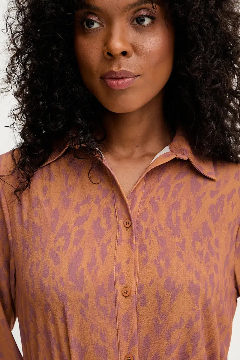 camicia RAPANE donna colore marrone GPA25413CA miniatura 4