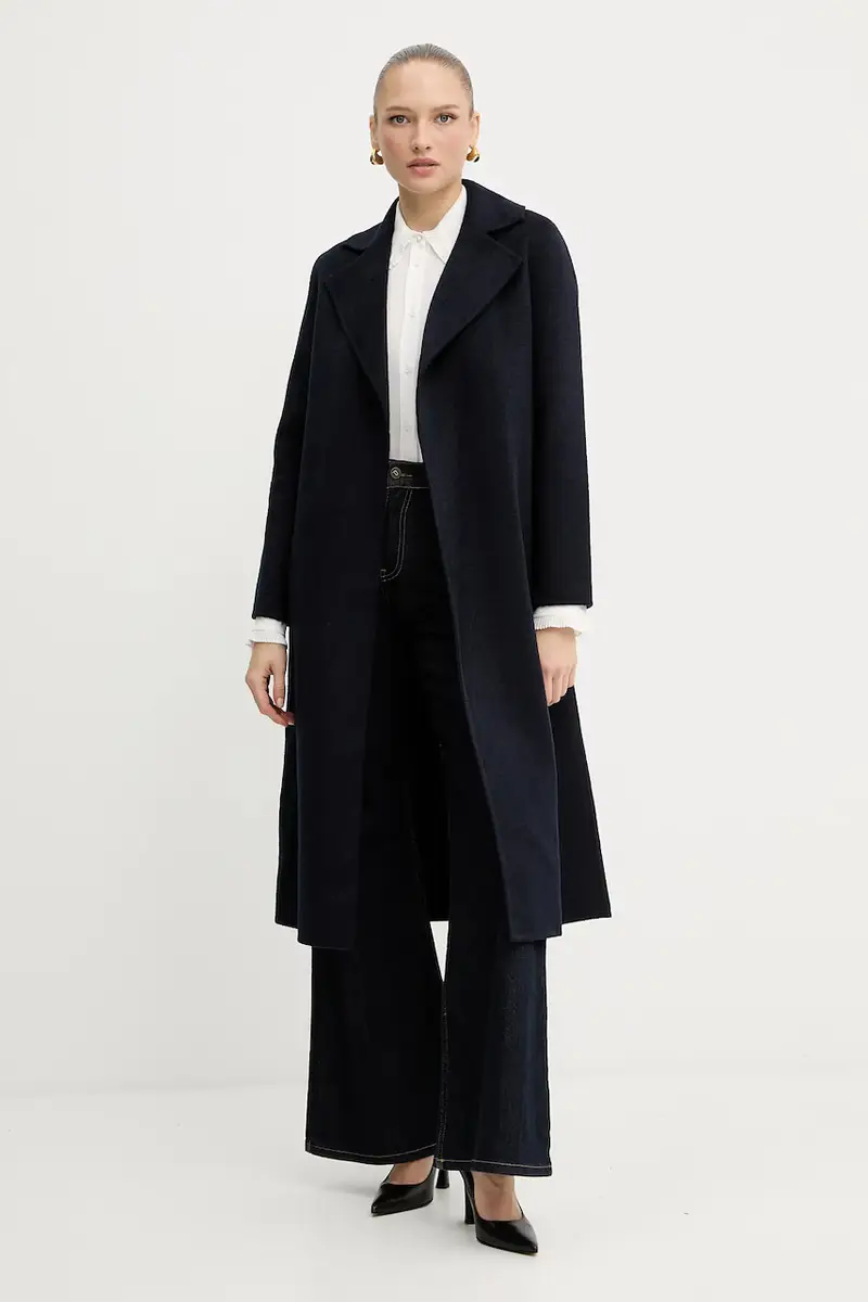 cappotto in lana GOITIA colore blu navy GPA25329CP miniatura 2