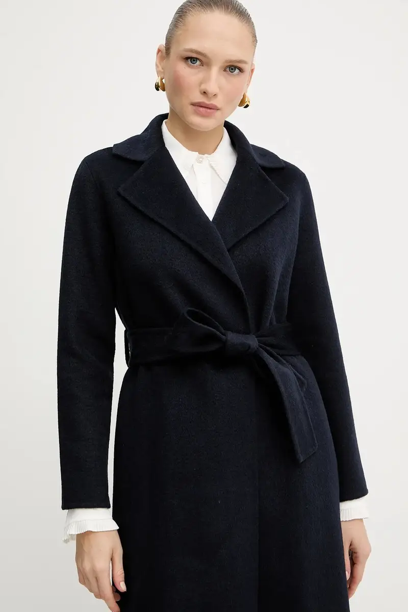 cappotto in lana GOITIA colore blu navy GPA25329CP miniatura 4