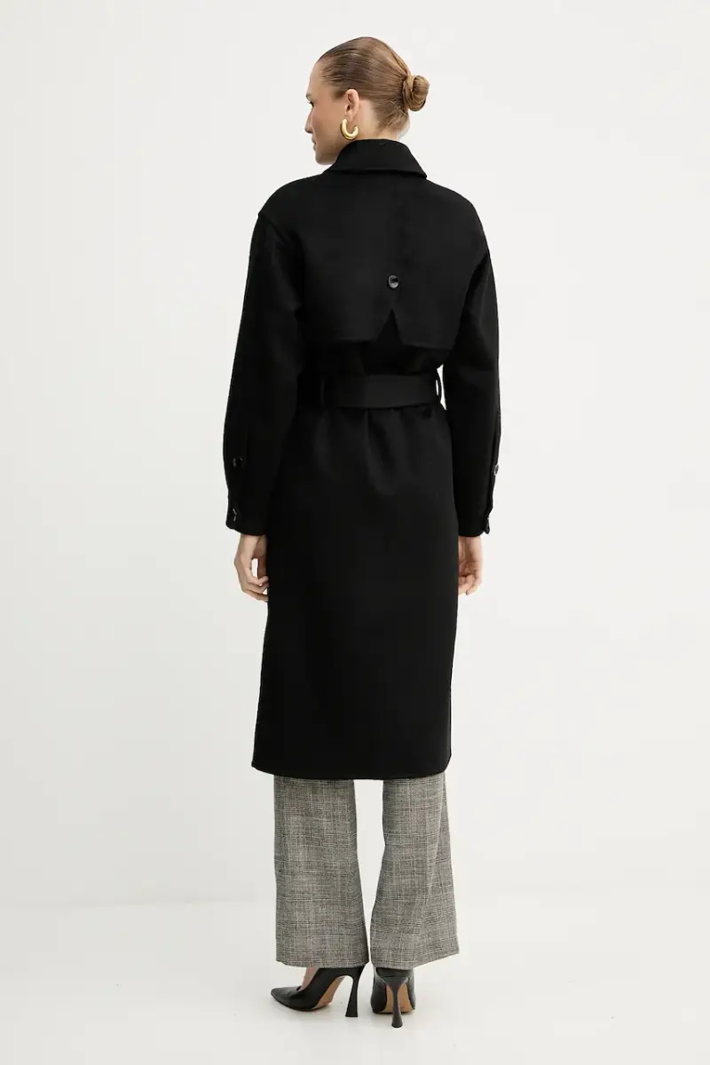 cappotto in lana GONZALEZ colore nero GPA25162CP miniatura 3