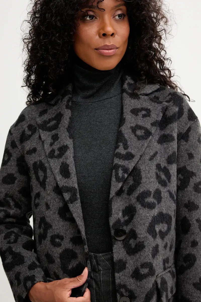 cappotto in lana JUAN colore grigio GPA25015CP miniatura 3