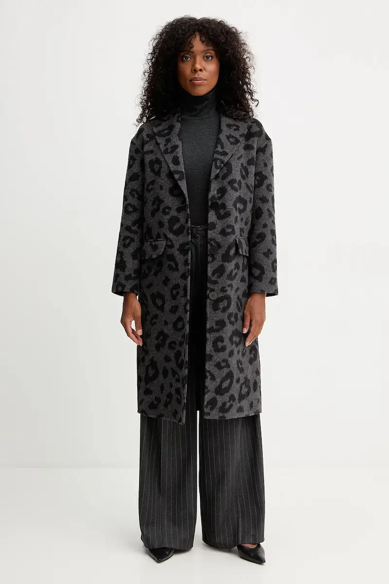 cappotto in lana JUAN colore grigio GPA25015CP