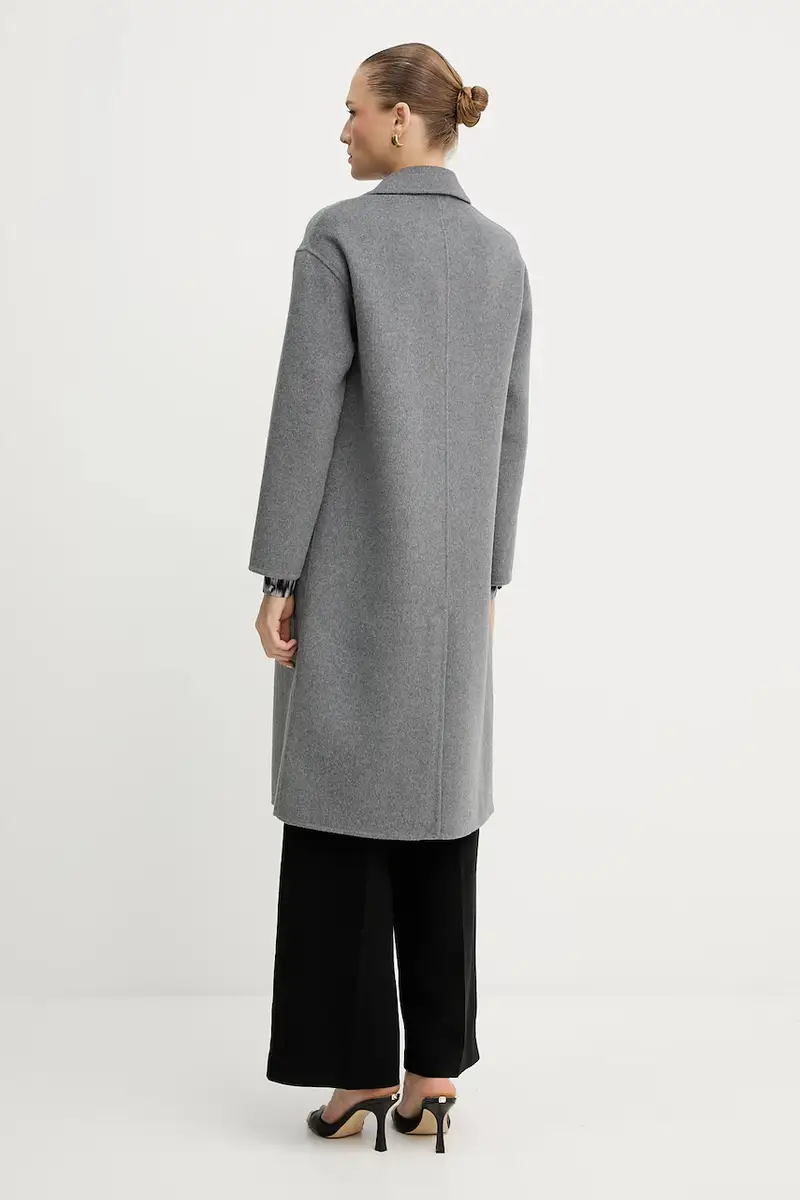 cappotto in lana PARASCHIV colore grigio GPA25517CP miniatura 3