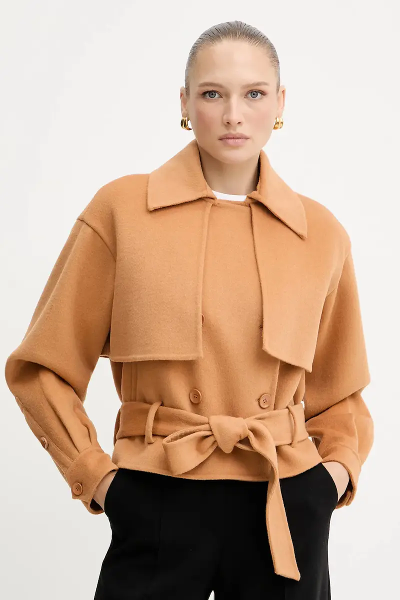 cappotto in lana RODRIGUEZ colore beige GPA25163CP