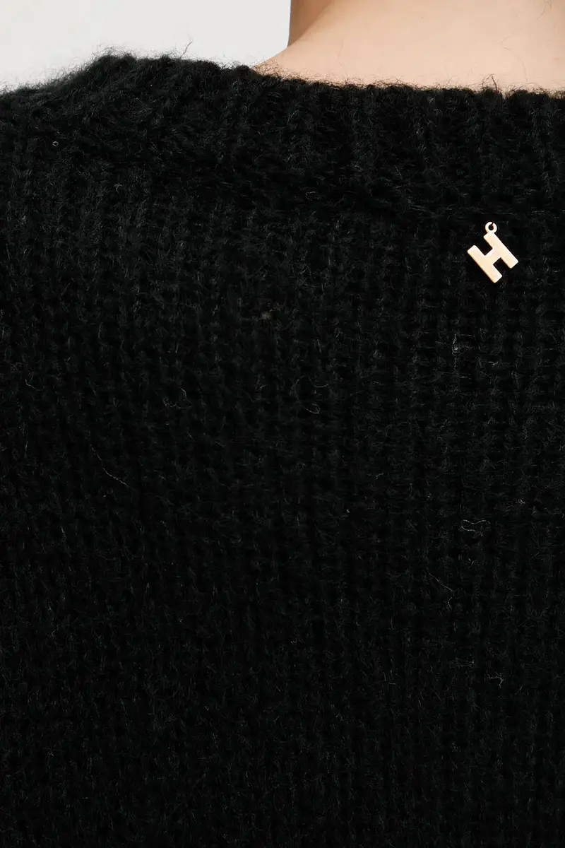 Silvian Heach Cardigan Donna Nero 3426811 miniatura 5