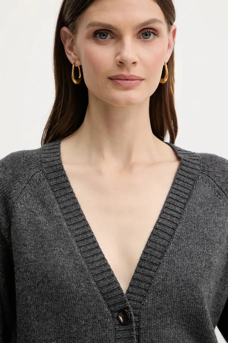 Silvian Heach Cardigan Donna Grigio 3424505 miniatura 4