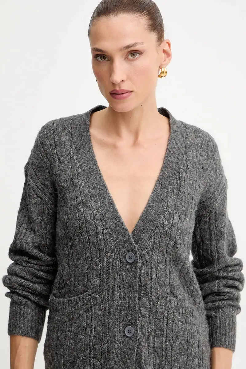 Silvian Heach Cardigan Donna Grigio 3611596 miniatura 4