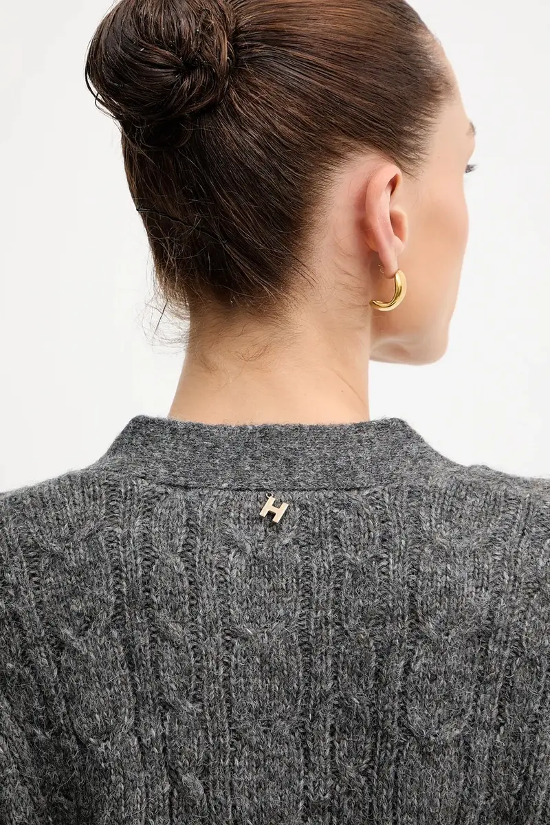 Silvian Heach Cardigan Donna Grigio 3611596 miniatura 5