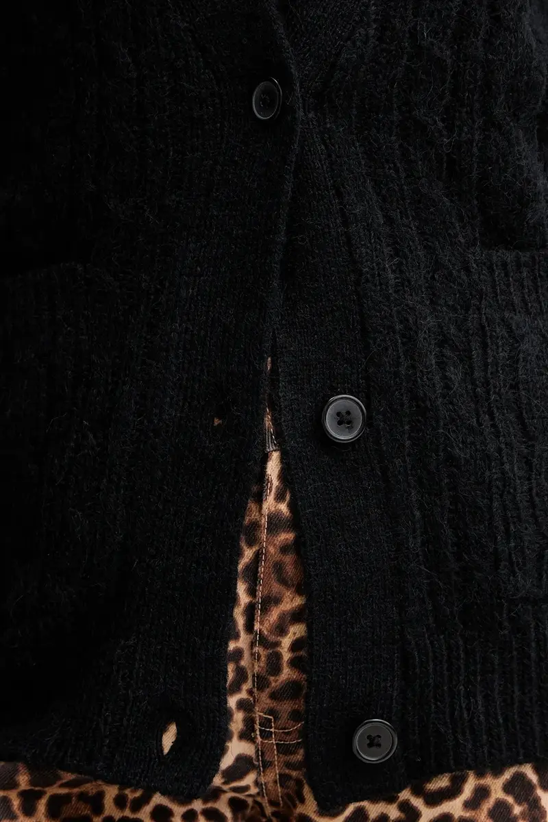 Silvian Heach Cardigan Donna Nero 3648259 miniatura 5