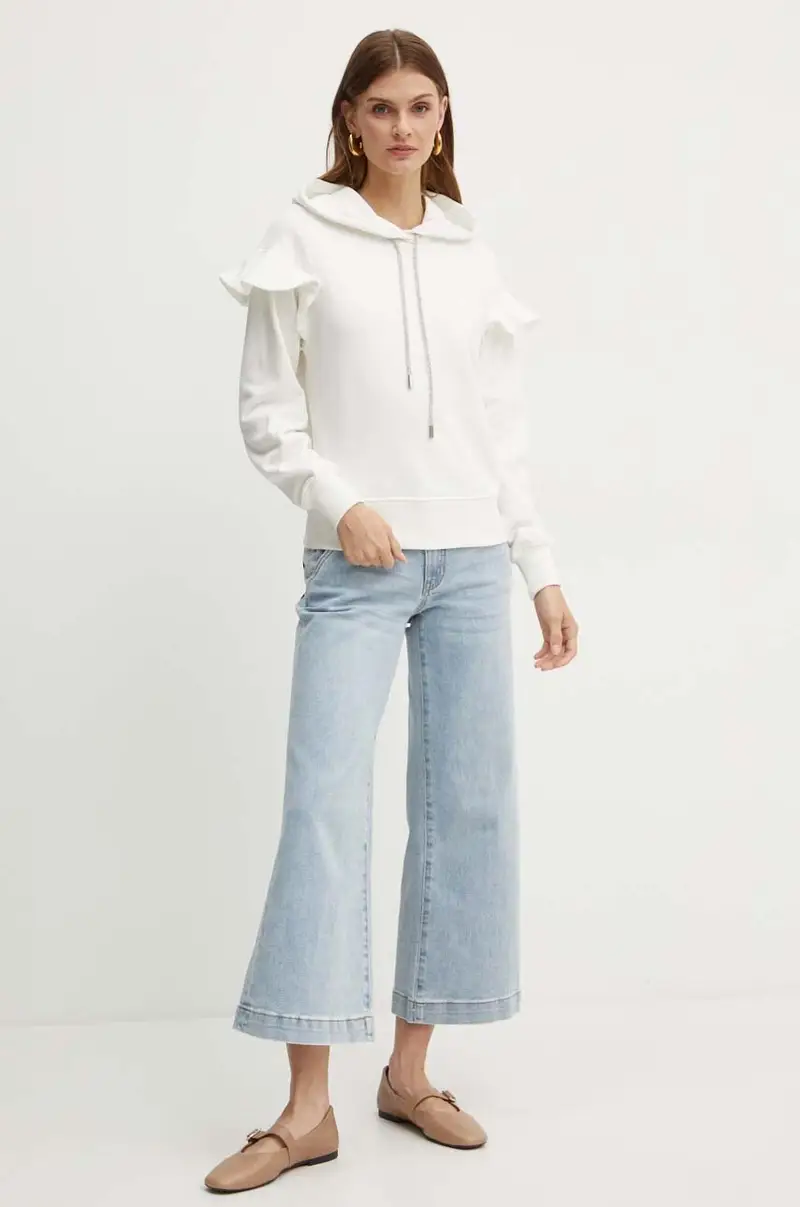 felpa in cotone LINDER Beige miniatura 2