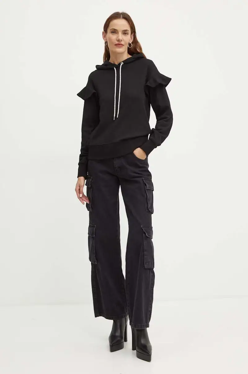 felpa in cotone LINDER Nero miniatura 2