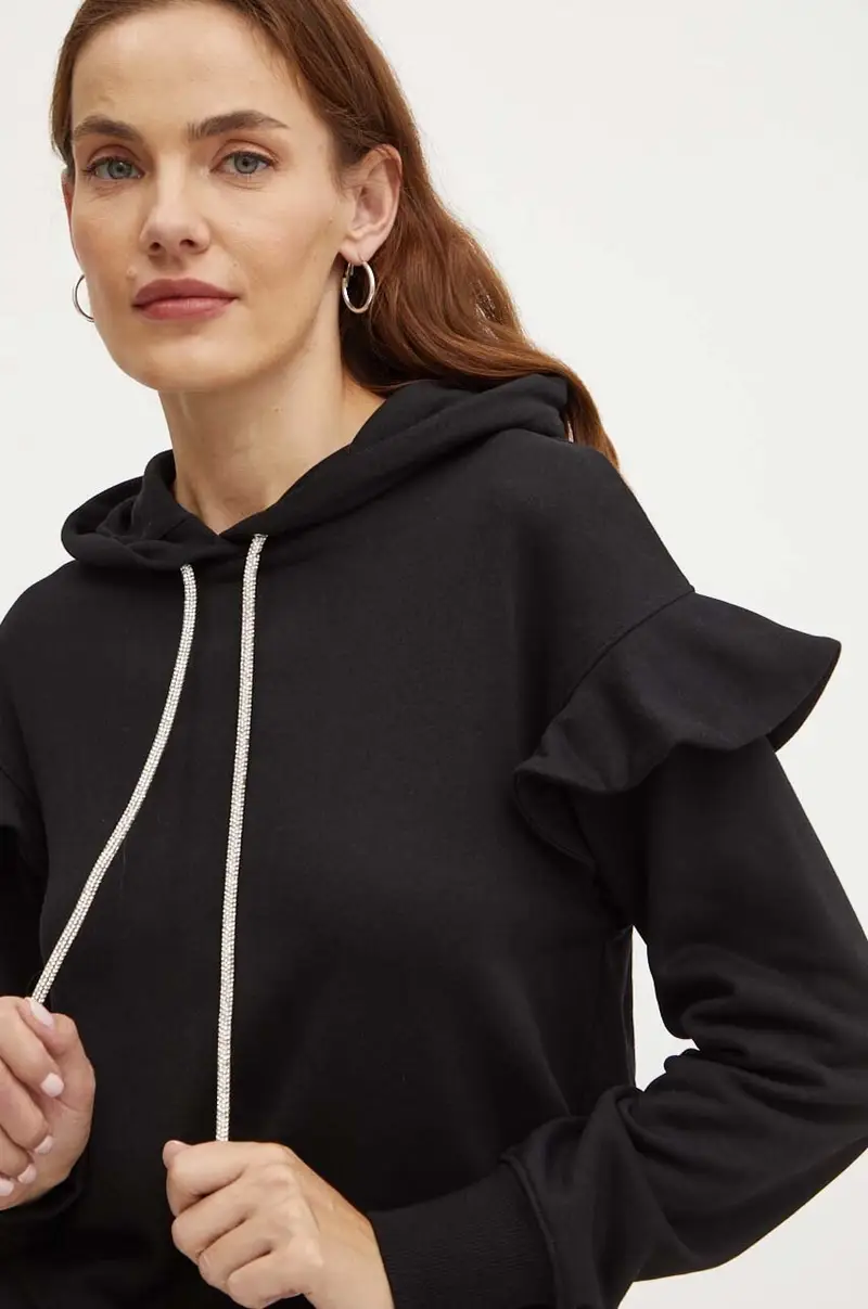 felpa in cotone LINDER Nero miniatura 4