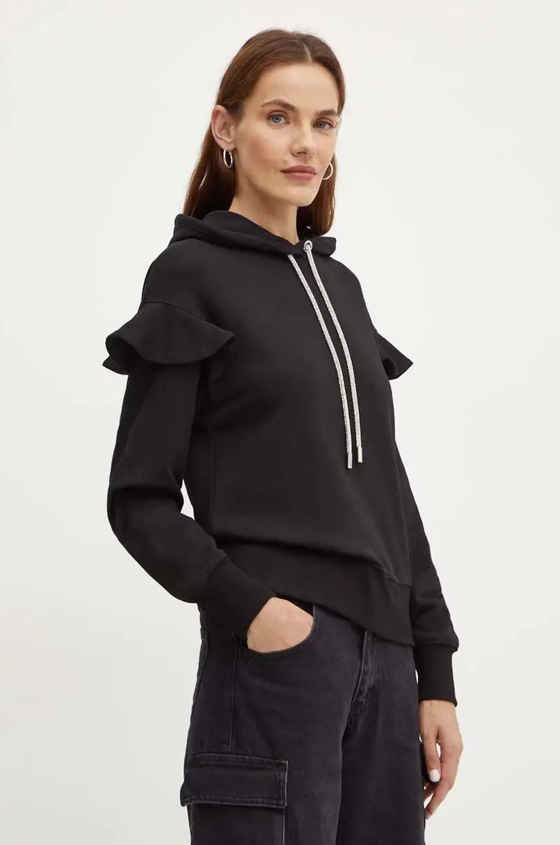 felpa in cotone LINDER Nero