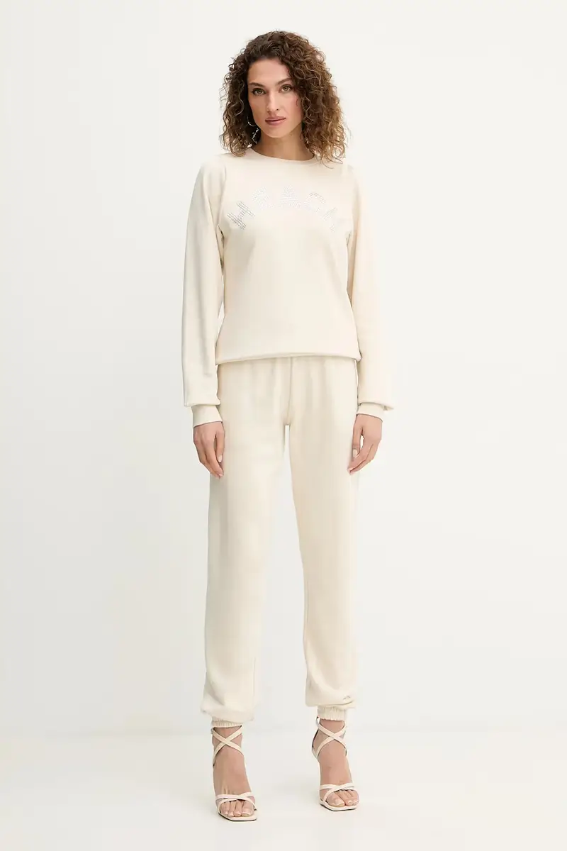 felpa MARAUL donna colore beige con applicazione GPA25017FE miniatura 2