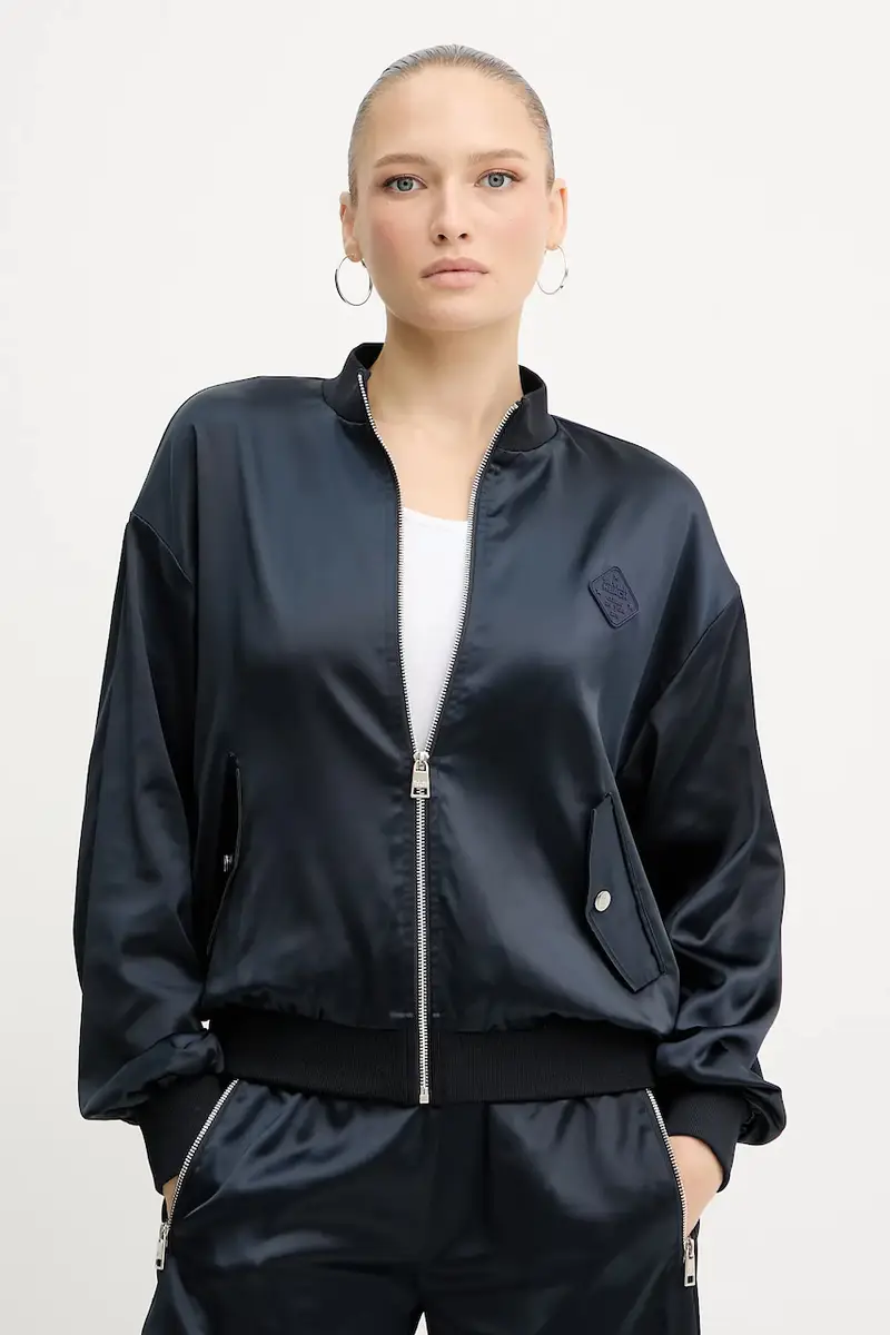 giacca bomber AGUS colore blu navy GPA25169GB