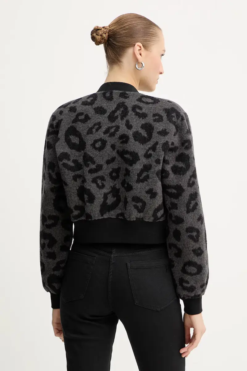 giacca bomber con lana HERRERO colore grigio GPA25127GB miniatura 3