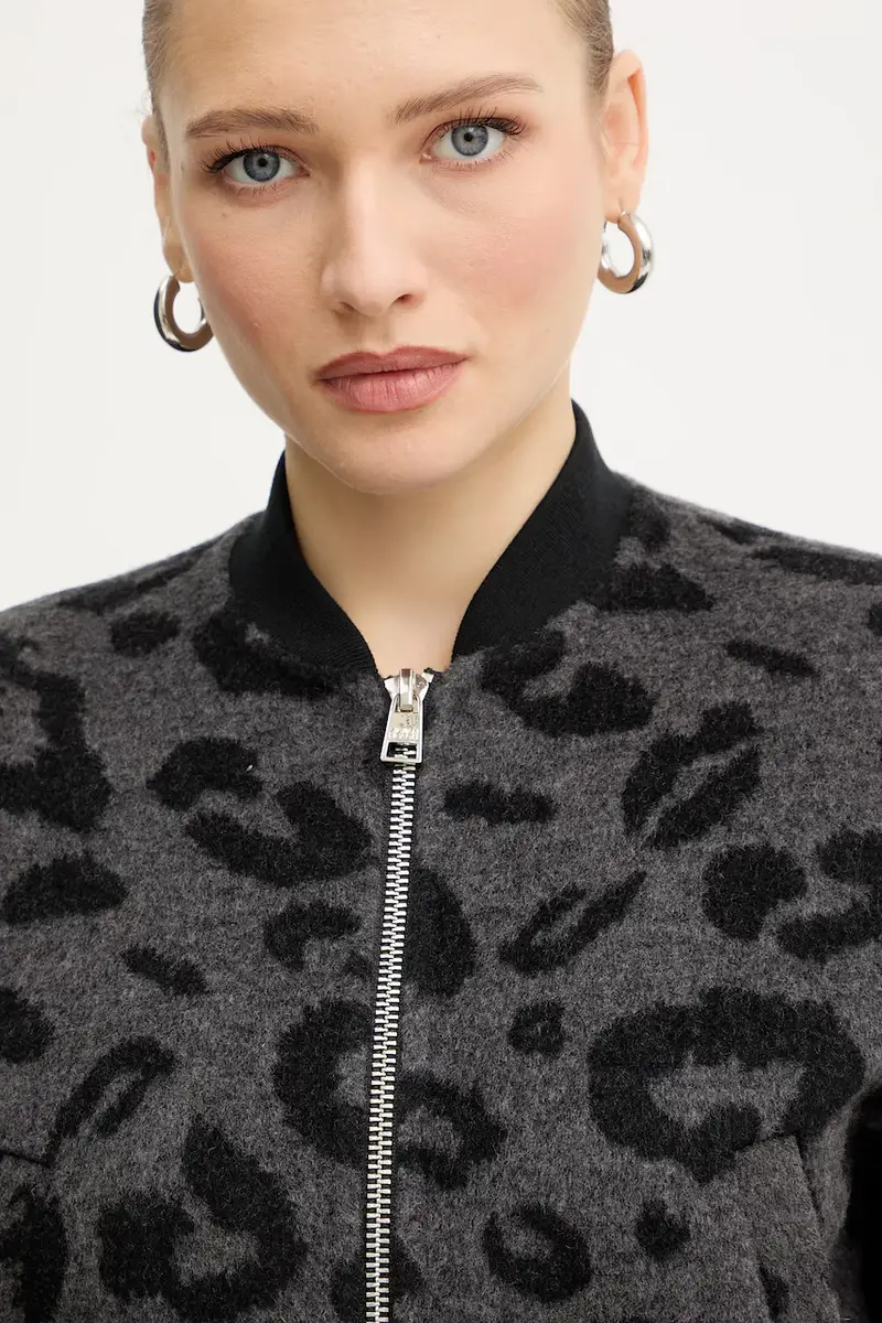 giacca bomber con lana HERRERO colore grigio GPA25127GB miniatura 4