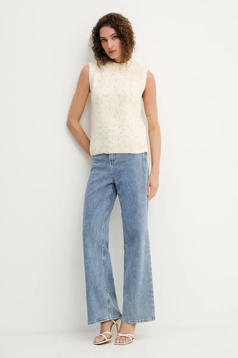 Silvian Heach Gilet Donna Beige 3423444 miniatura 2